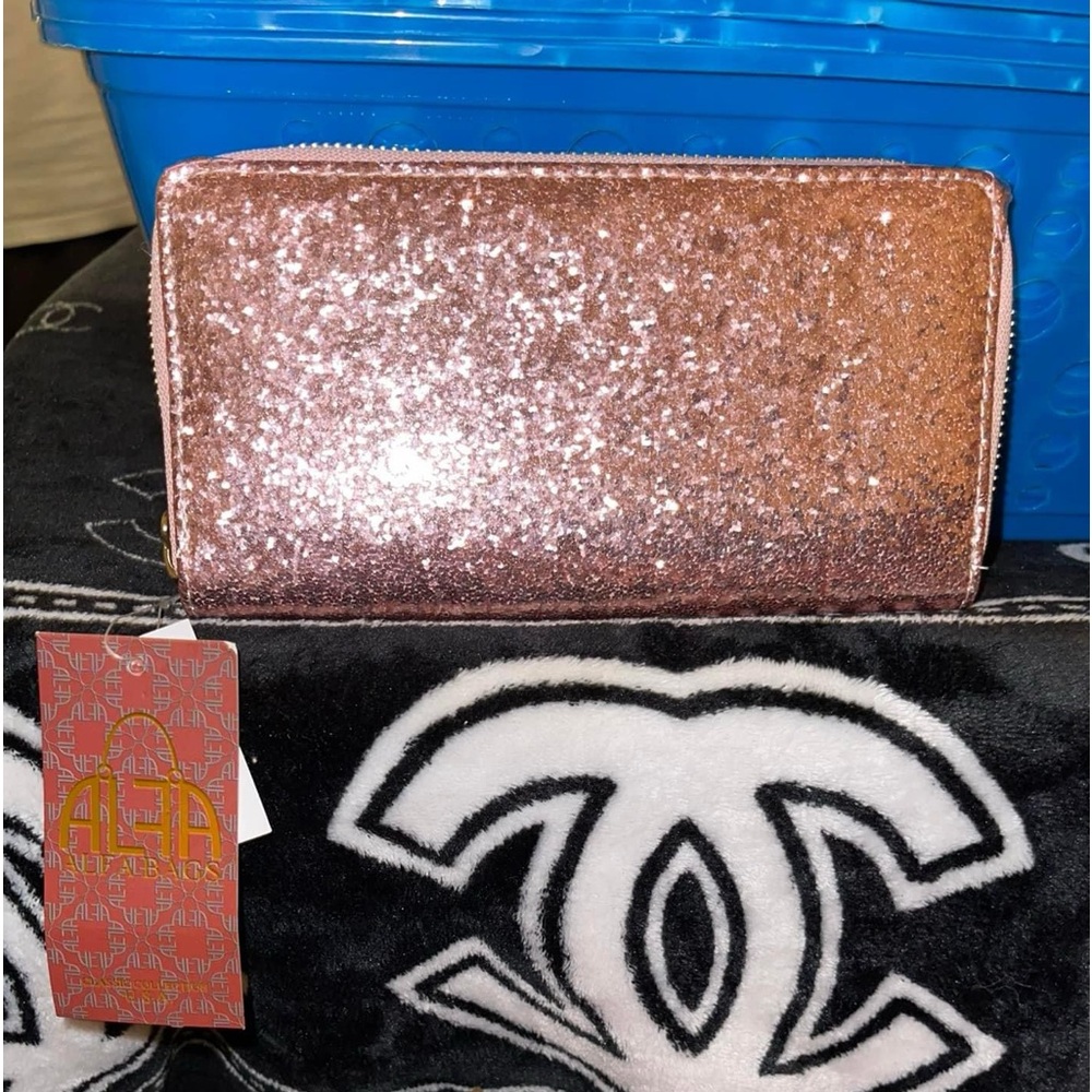 Pink Sequin ALFA wallet